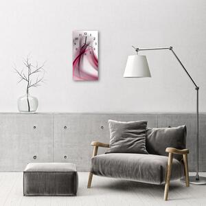 Függőleges üvegóra Art absztrakció lila vonalak 30x60