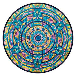 Hat levelű mandala fehér háttérrel egyedi műalkotás nyomat falikép