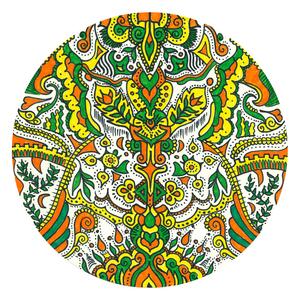 "Nyár" mandala fehér háttérrel egyedi műalkotás nyomat falikép