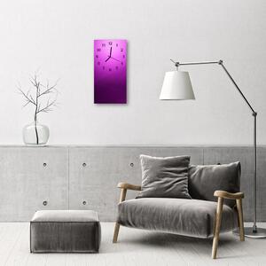 Négyszögletes üvegóra Grafikus lila 30x60