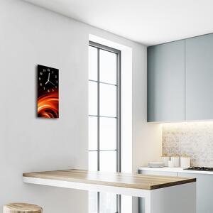 Téglalap alakú üvegóra Art absztrakció narancs 30x60
