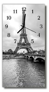 Téglalap alakú üvegóra A városok szürke Eiffel-torony megtekintése 30x60