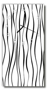 Négyszögletes fali üvegóra Art Zebra színes vonalak 30x60