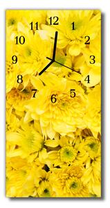Téglalap alakú üvegóra Sárga Virágok Virágok 30x60