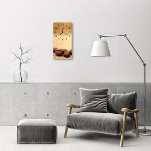 Négyszögletes fali üvegóra Konyha Kávé barna 30x60