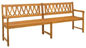 VidaXL Kerti pad Természetes 220 x 55,5 x 90 cm Tömör Akácfa
