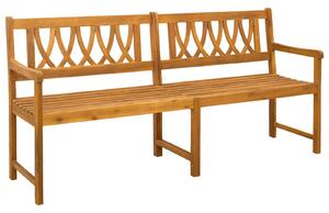 VidaXL Kerti pad Természetes 180 x 55,5 x 90 cm Tömör Akácfa
