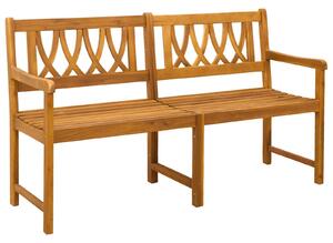 VidaXL Kerti pad Természetes 150 x 55,5 x 90 cm Tömör Akácfa