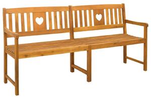 VidaXL Kerti pad Természetes 180 x 55,5 x 90 cm Tömör Akácfa