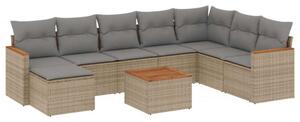 VidaXL Polyrattan Kerti Ülőgarnitúra - 9 részes