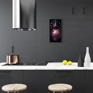 Négyszögletes fali üvegóra Tér Universe galaxis 30x60