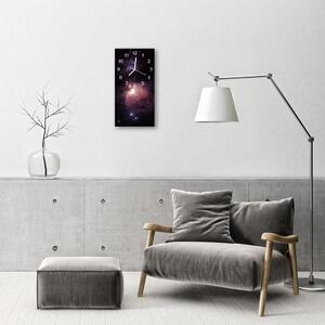 Négyszögletes fali üvegóra Tér Universe galaxis 30x60
