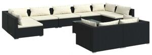 VidaXL Polyrattan Kerti Ülőgarnitúra - 10 részes