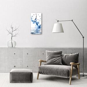Négyszögletes fali üvegóra Füst színű kivételi művészeti 30x60