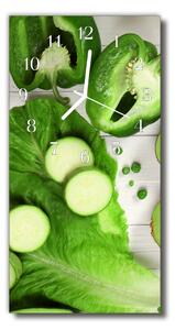 Téglalap alakú üvegóra Konyhai zöldség zöldpaprika 30x60