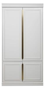 Világosszürke borovi fenyő ruhásszekrény 110x215x44 cm Organize – WOOOD