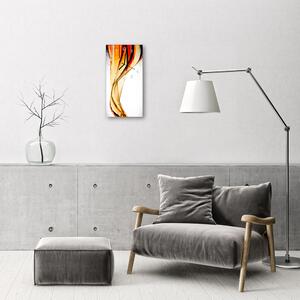 Négyszögletes üvegóra Art absztrakció szín 30x60