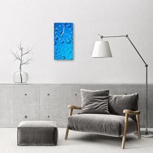 Téglalap alakú üvegóra Nature csepp víz harmat kék 30x60