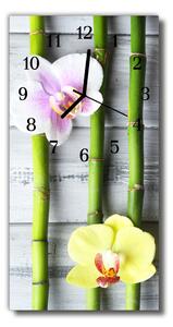 Téglalap alakú üvegóra Bamboo orchidea virág színe 30x60