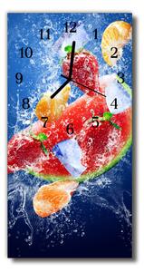 Téglalap alakú üvegóra Konyhai gyümölcs színes kép nyomtatás 30x60