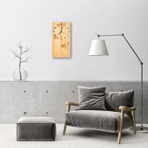 Négyszögletes fali üvegóra barna fa 30x60