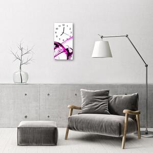Négyszögletes üvegóra Art absztrakció színes vonalak 30x60