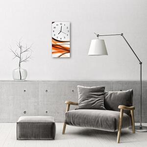 Négyszögletes fali üvegóra Art absztrakció narancs 30x60