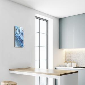 Négyszögletes fali üvegóra Természetes kő kék 30x60