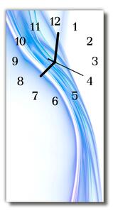 Függőleges üvegóra Art Curve vonal kék 30x60