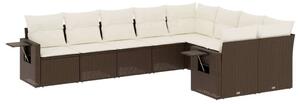 VidaXL Polyrattan Kerti Ülőgarnitúra - Barna - 9 részes