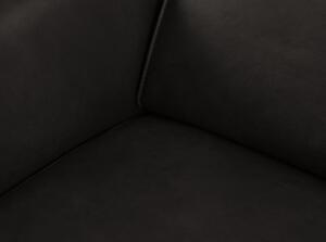Fekete bőr kanapé 103 cm Hubble – Windsor & Co Sofas
