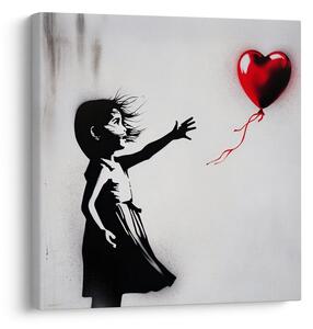 Kép szív a szélben street art