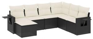 VidaXL 7 részes Polyrattan Kerti Ülőgarnitúra