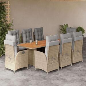 VidaXL Polyrattan Kerti Étkezőgarnitúra - 8 Fős