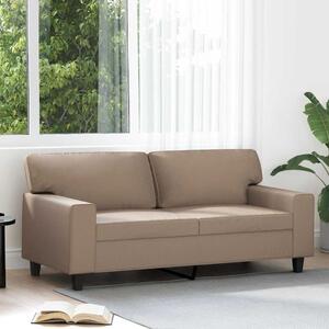 2 személyes cappuccino színű műbőr kanapé 140 cm
