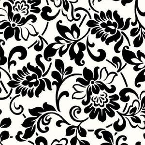 Gekkofix Öntapadós Fantasy mintás fólia - tapéta - Fekete-fehér virág (90 x 200 cm tekercs)