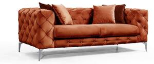 Narancssárga bársony kanapé 197 cm Como – Artie
