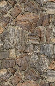Barna kő mintás tapéta (30724-1)
