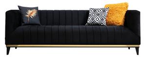 Fekete kanapé 222 cm Bellino – Artie