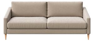 Bézs bársony kanapé 200 cm Karoto – Ame Yens