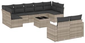 VidaXL Polyrattan Kerti Ülőgarnitúra - 10 részes