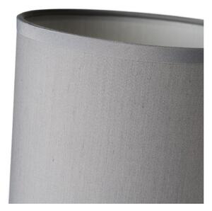 Világosszürke üveg asztali lámpa textil búrával (magasság 29 cm) – Casa Selección