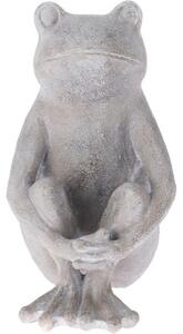Ülő béka I kerti dekoráció, 21,5 x 17 x 3 0,5 cm