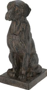 Kerti szobor Ülő kutya, 30 x 20 x h. 47,5 cm, MGO