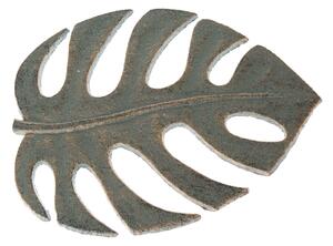 Öntöttvas lábtörlő Leaf zöld, 16 x 20 cm