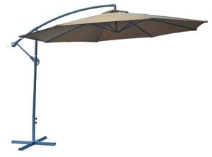 ROJAPLAST 8080 függő napernyő, hajtókarral - barna - ø 350 cm ()