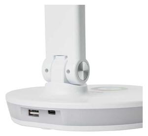 Platinet asztali lámpa 12 W, RGB világítás + USB, fehér