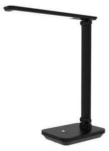 Platinet asztali lámpa 5 W, erős akkumulátor + USB, fekete
