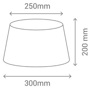 Fehér lámpabúra ø 30 cm – SULION