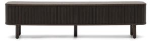 Sötétbarna TV-állvány kőrisfa dekorral 200x50 cm Mailen – Kave Home